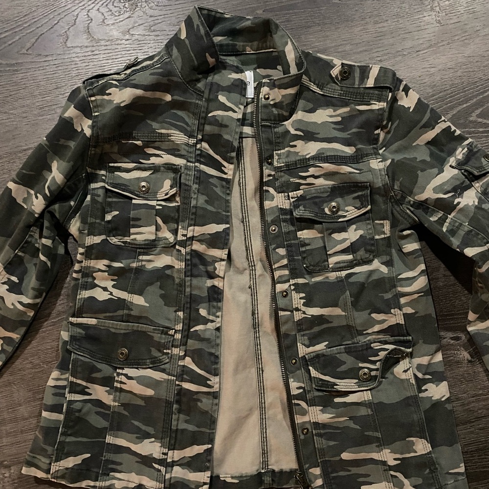 Camouflage Military Style Jacket